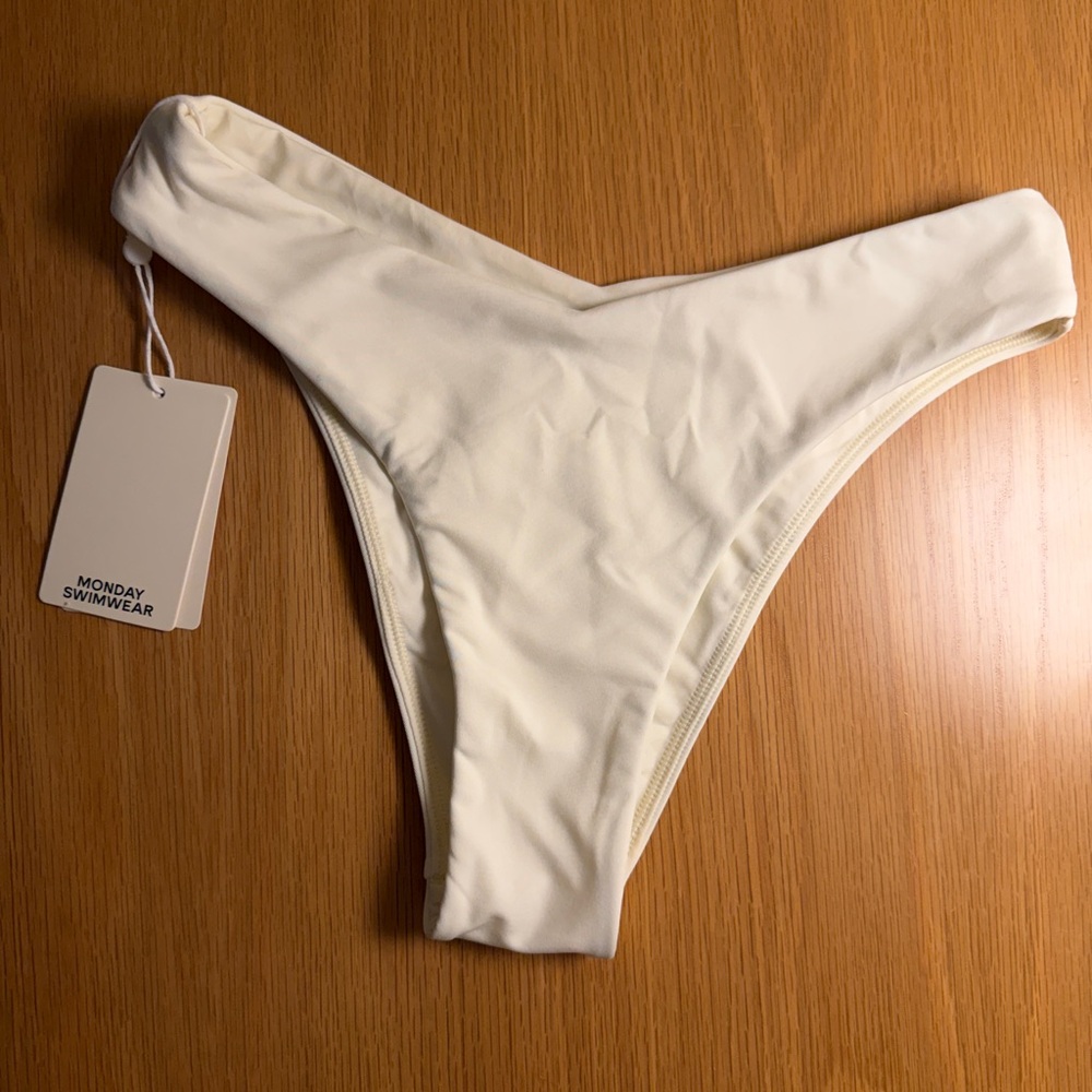 Monday Swimwear Cream Bikini Bottom